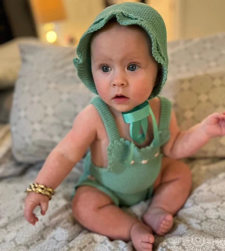 casual day dressSummer Mint Bubble Romper