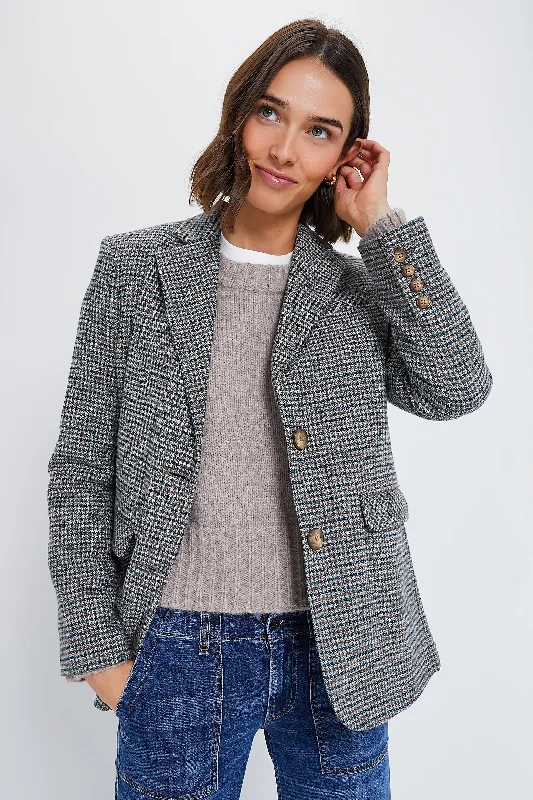 trendy puffer coatGun Club Check Atelier Blazer