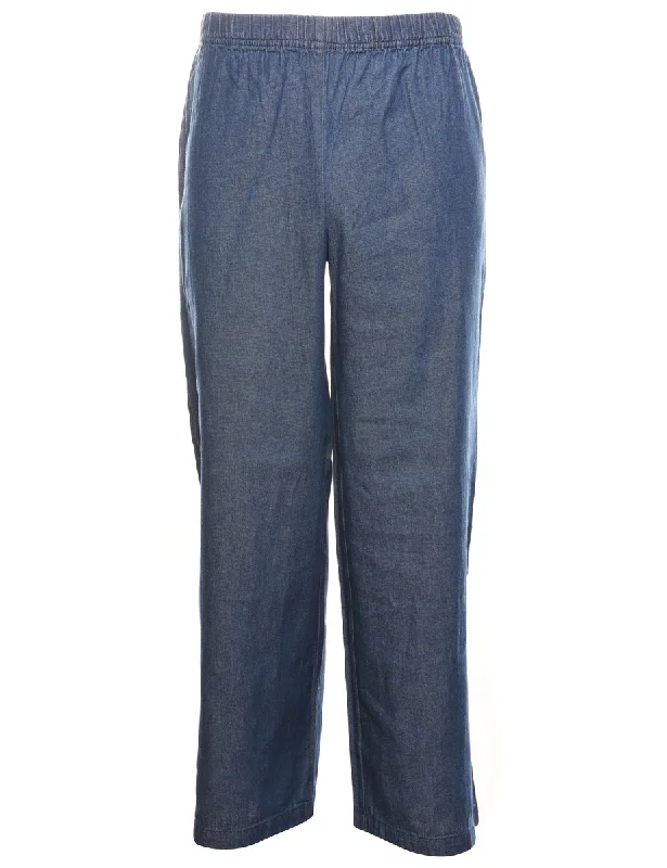 chic coatMedium Wash Wide-Leg Denim Trousers - W26 L30