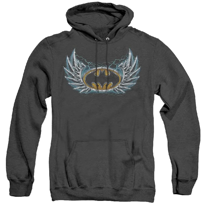 warm hooded sweatshirtDc Batman Steel Wings Logo - Heather Pullover Hoodie