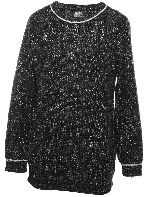 slim fit coatLurex Thread Pattern Jumper - M