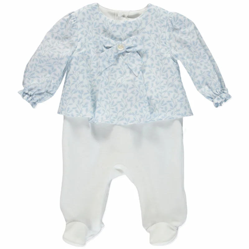 textured dressBaby Blue Floral Romper