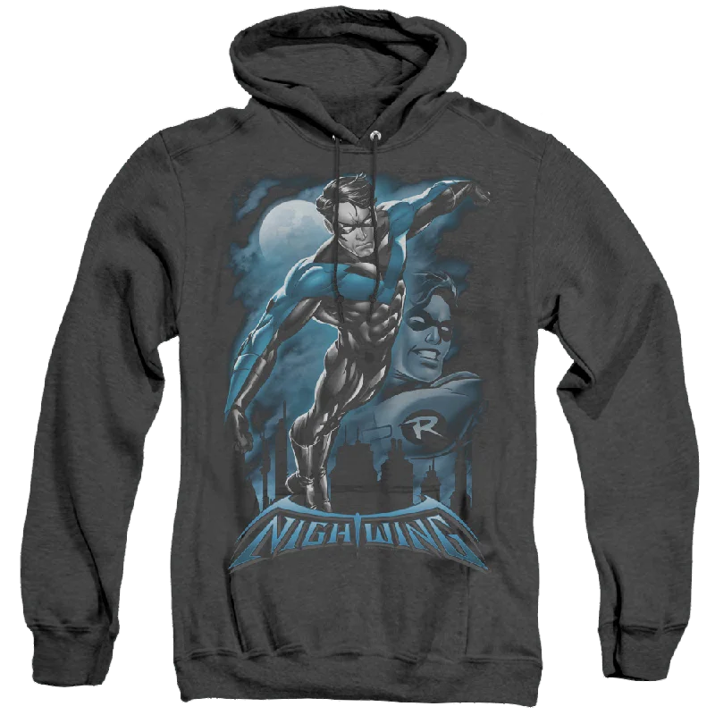 trendy hooded sweatshirtNightwing All Grown Up - Heather Pullover Hoodie