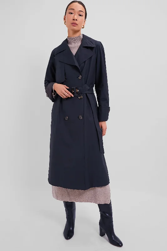 stylish peacoatBlack Gwyn Showerproof Trench Coat