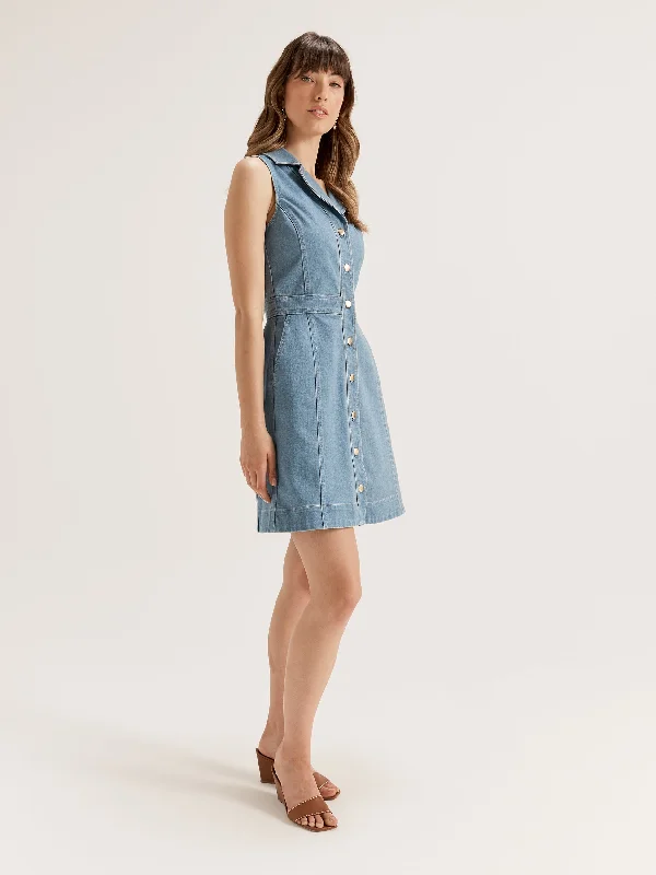 elegant maxi dressCharlize Denim Dress