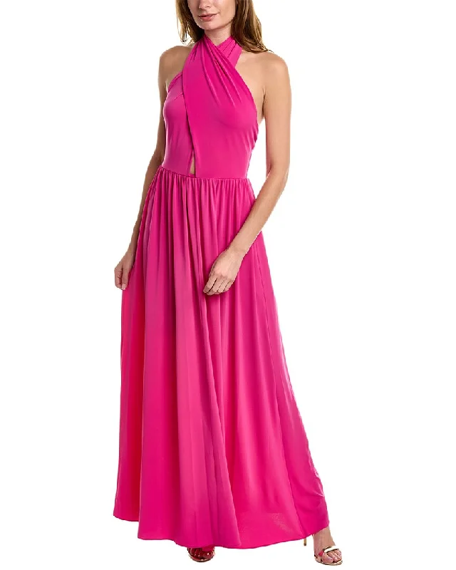 trendy wrap dressHalston Jennifer Gown