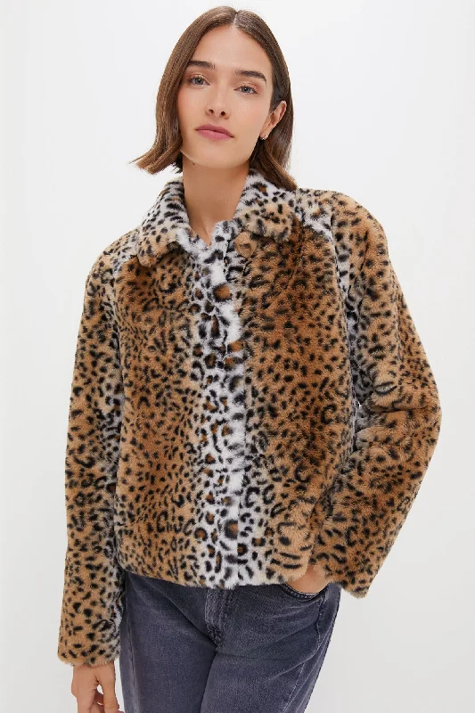 premium coatLeopard Fur Adriana Coat