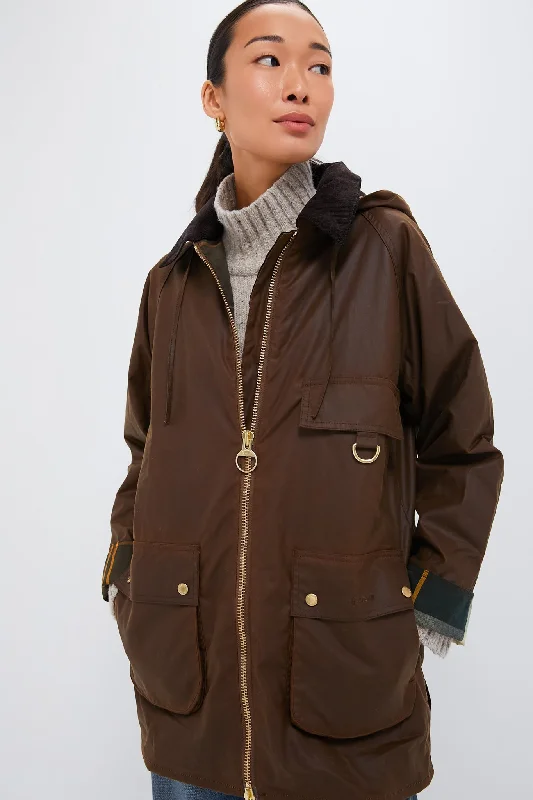 stylish lightweight coatBark Highclere Wax Jacket