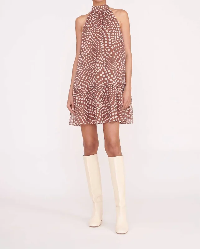 sleek dressMarlowe Dress In Clove Wavy Dot