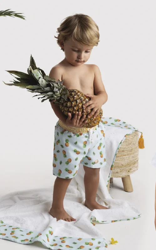 lace-up dressMeia Pata Boy's Pineapple Trunks