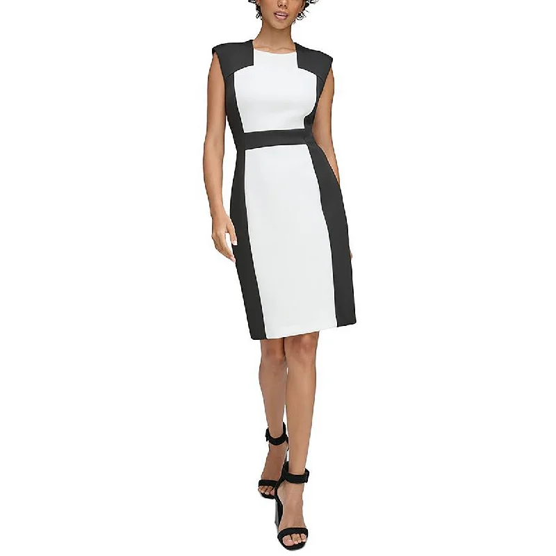 boho-chic dressCalvin Klein Womens Colorblock Sheath Sheath Dress