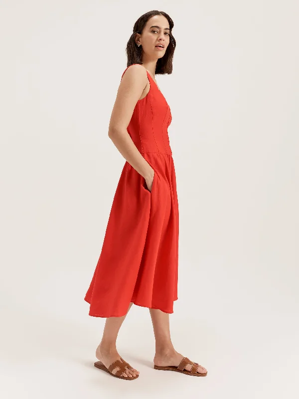 draped dressCoralli Midi Dress