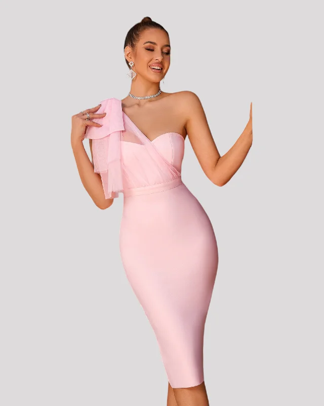 luxury dressOne Shoulder Bow, Strapless Cocktail Dress available in 3 colours