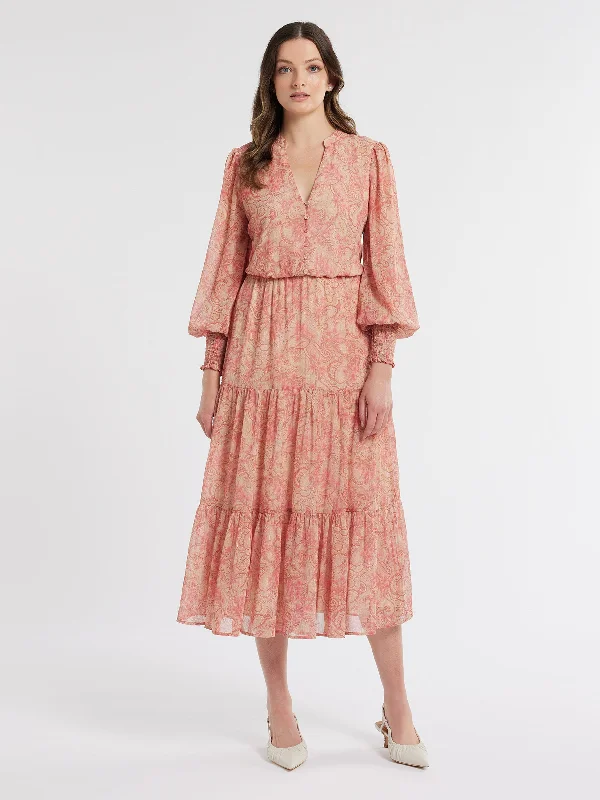 flowy maxi dressFloral Paisley Dress