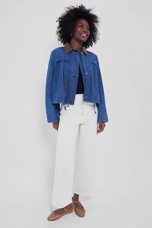 casual sports coatDenim Cropped Connolly Jacket