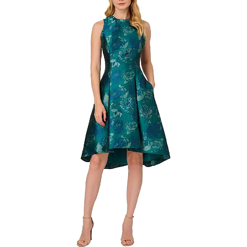 oversized dressAdrianna Papell Womens Jacquard Floral Cocktail And Party Dress