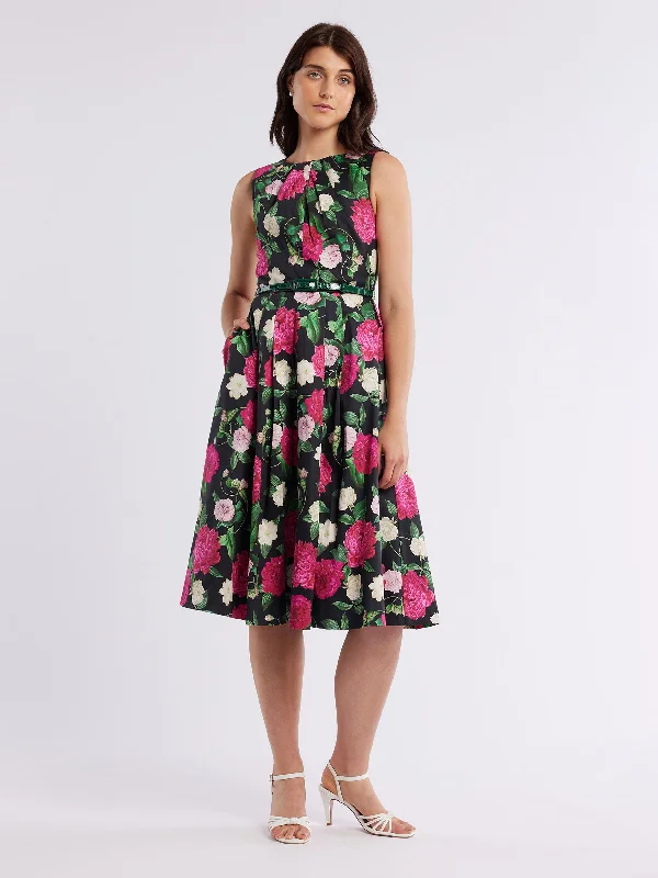 velvet dressRaspberry Peony Dress