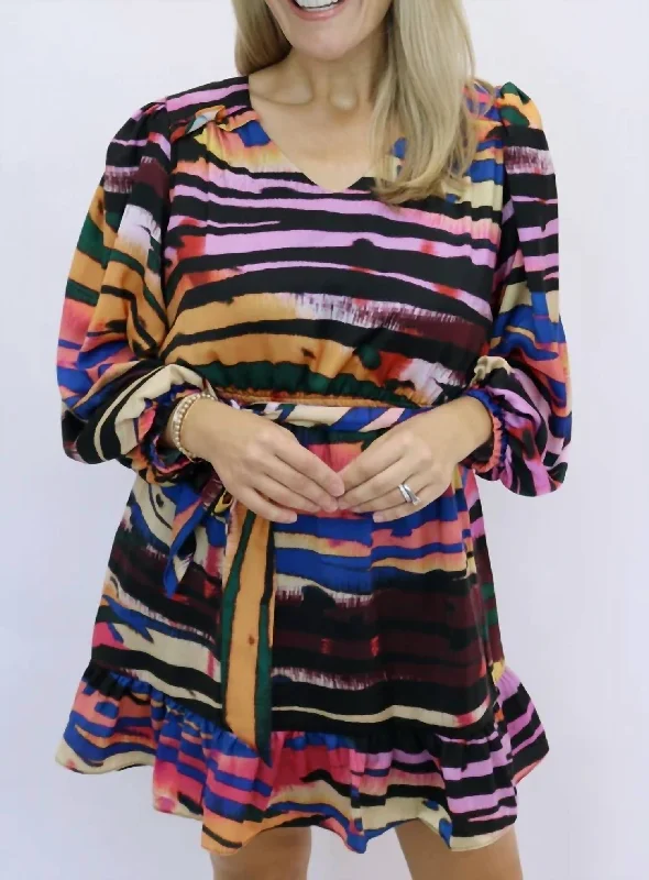 luxury dressLuanne Dress in Multi