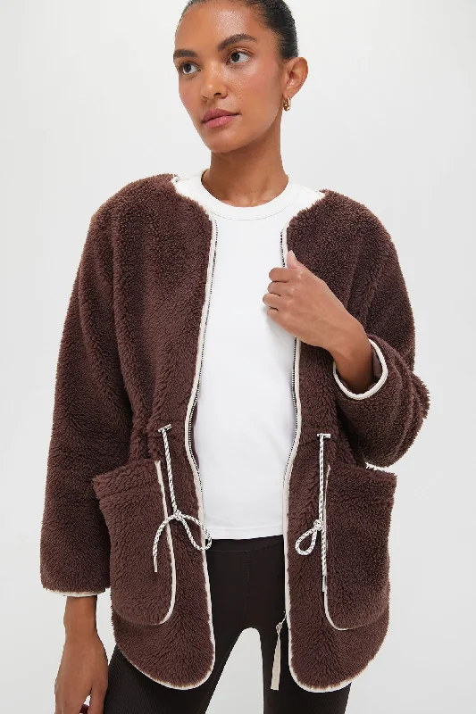 outdoor coatFrench Roast Angelina Sherpa Coat