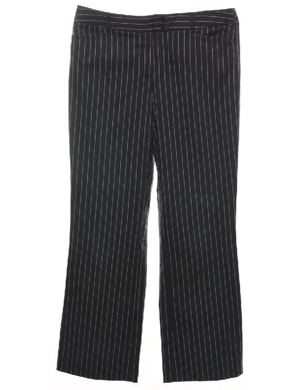 versatile coatBlack & White Striped Y2K Trousers - W36 L32