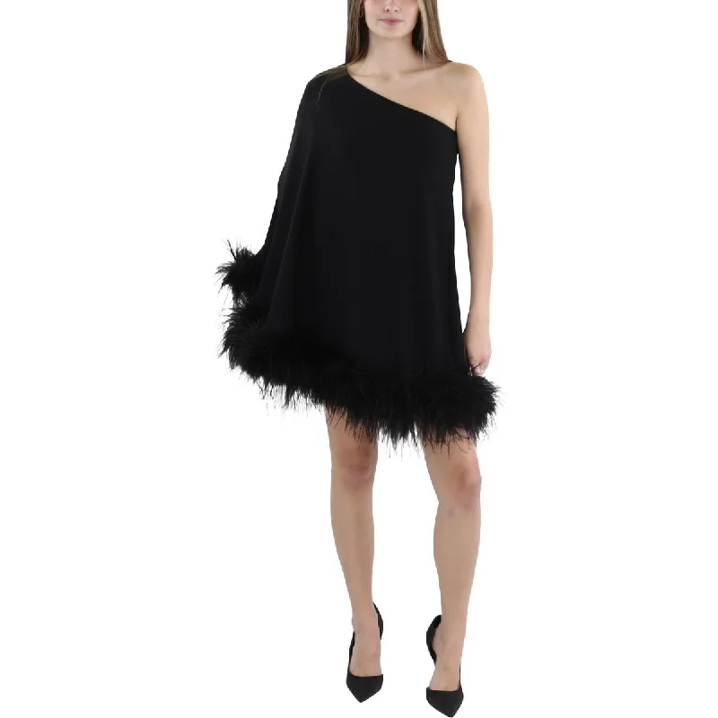 mini dressNew Arrivals Womens Marlene Ostrich Feather Mini Cocktail And Party Dress