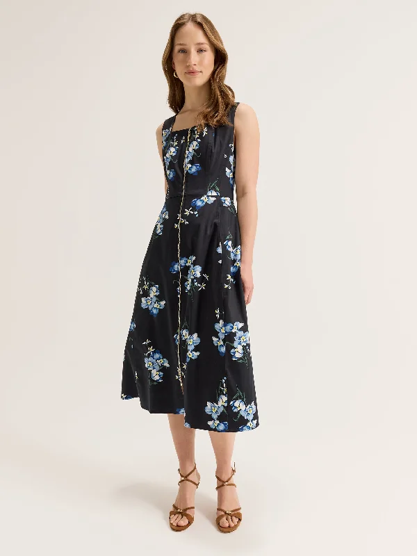 casual day dressIris Floral Zip Dress