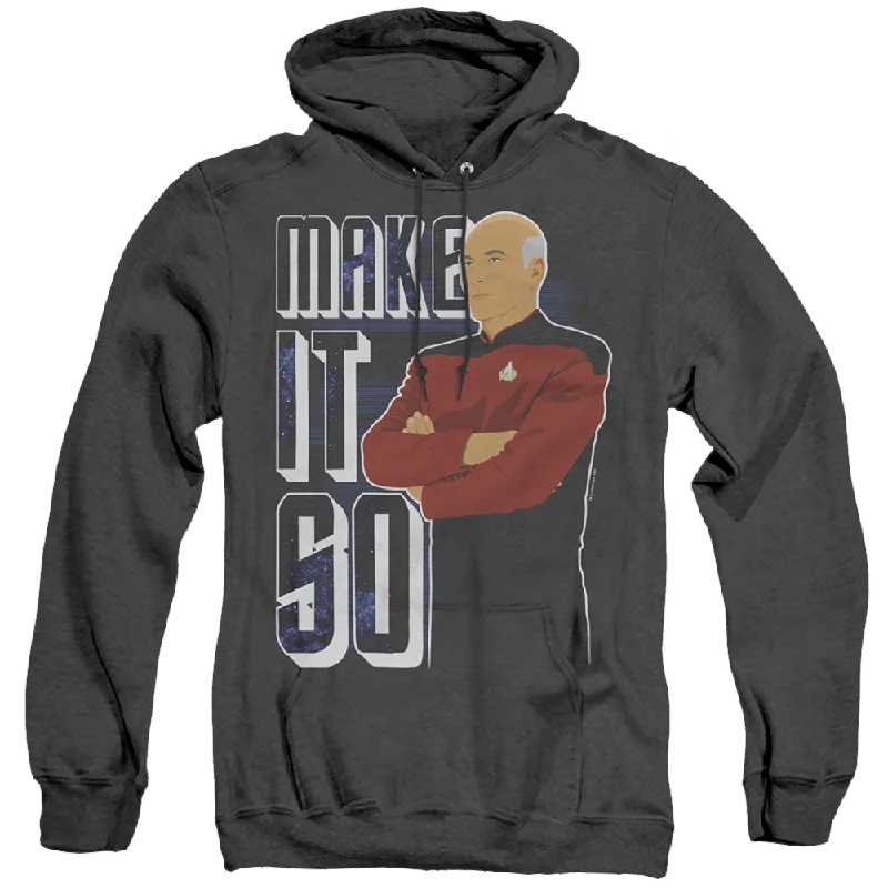 fashion hooded jacketStar Trek The Next Generation Make It So - Heather Pullover Hoodie