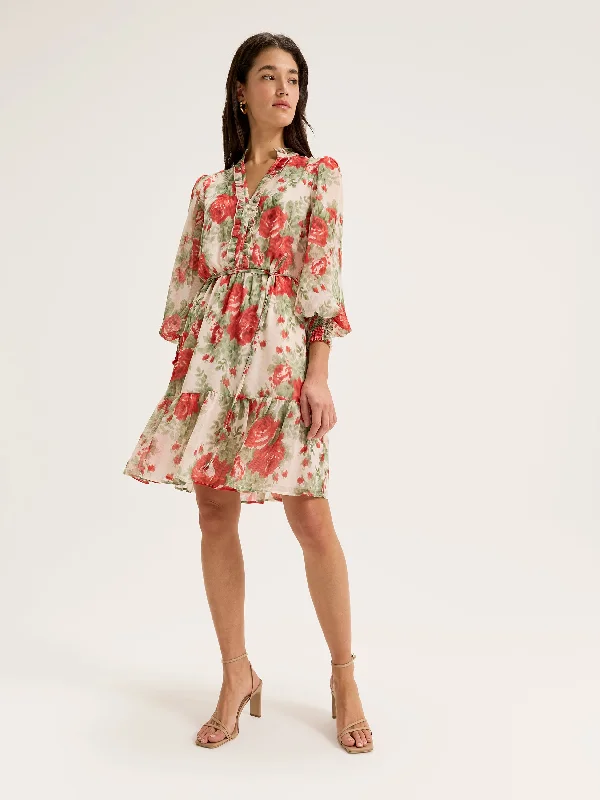 summer floral dressDe La Rose Mini Dress