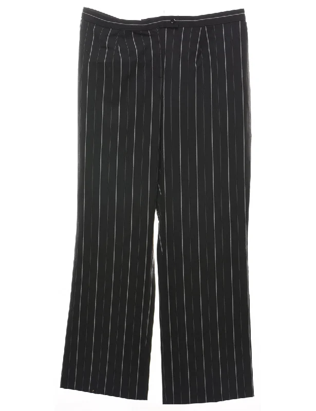 cozy fleece coatPinstriped Black & White Trousers - W36 L31