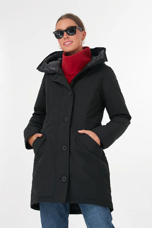 cozy wool-blend coatBlack Label Black Noir Rossclair Parka