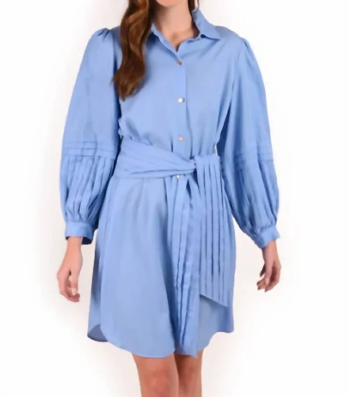 draped dressOxford Dress In Chambray