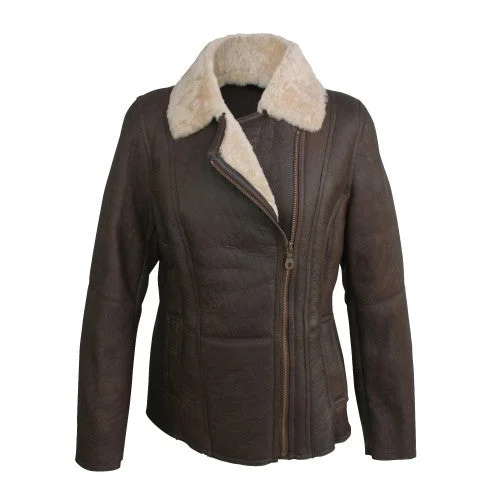 everyday winter coatEastern Counties Leather Womens/Ladies Celene Aviator Sheepskin Coat