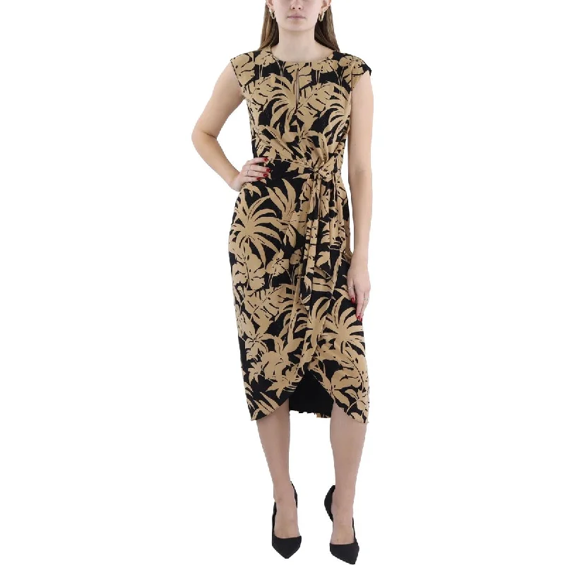 chic dressLauren Ralph Lauren Womens Wrap Sleeveless Wrap Dress