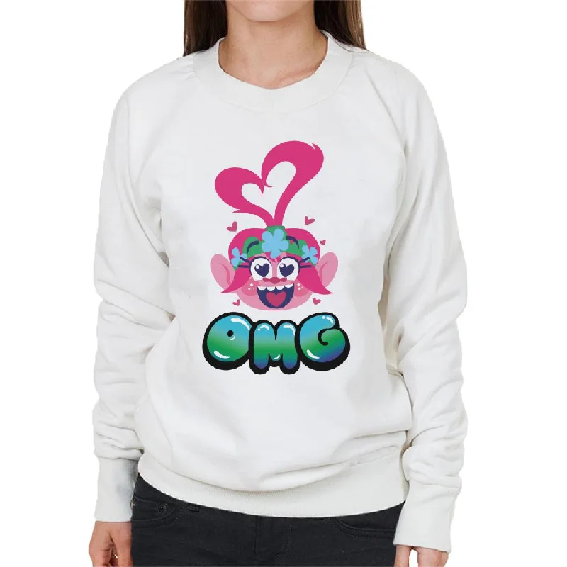 soft athletic sweatshirtTrolls Queen Poppy Omg Women's Sweatshirt