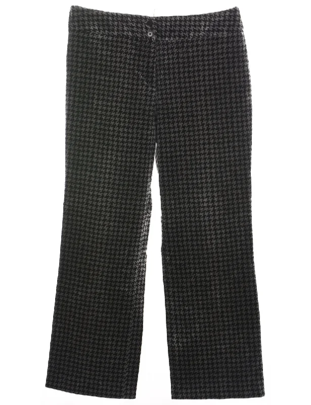 urban street coatDogtooth Black & Grey Corduroy Trousers - W35 L30