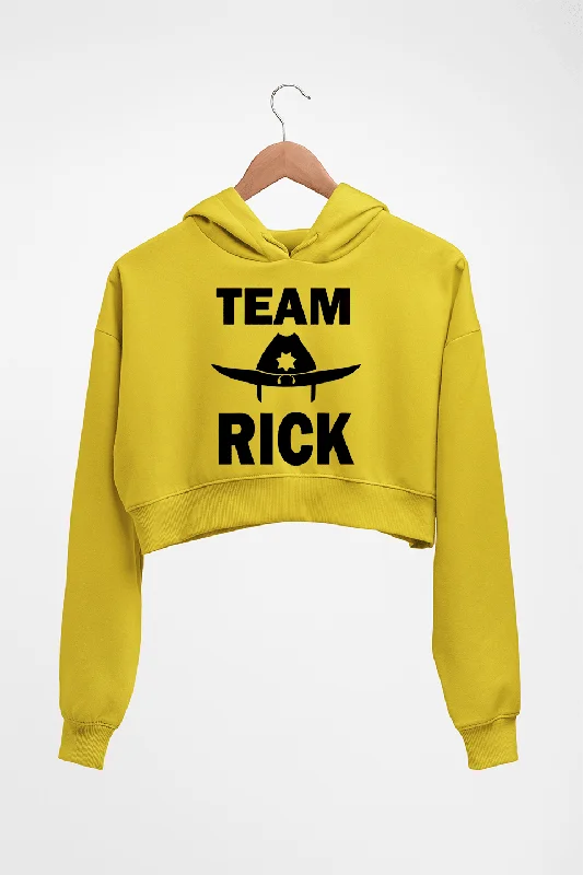 comfy athletic hoodieTeam Rick Crop HOODIE FOR WOMEN