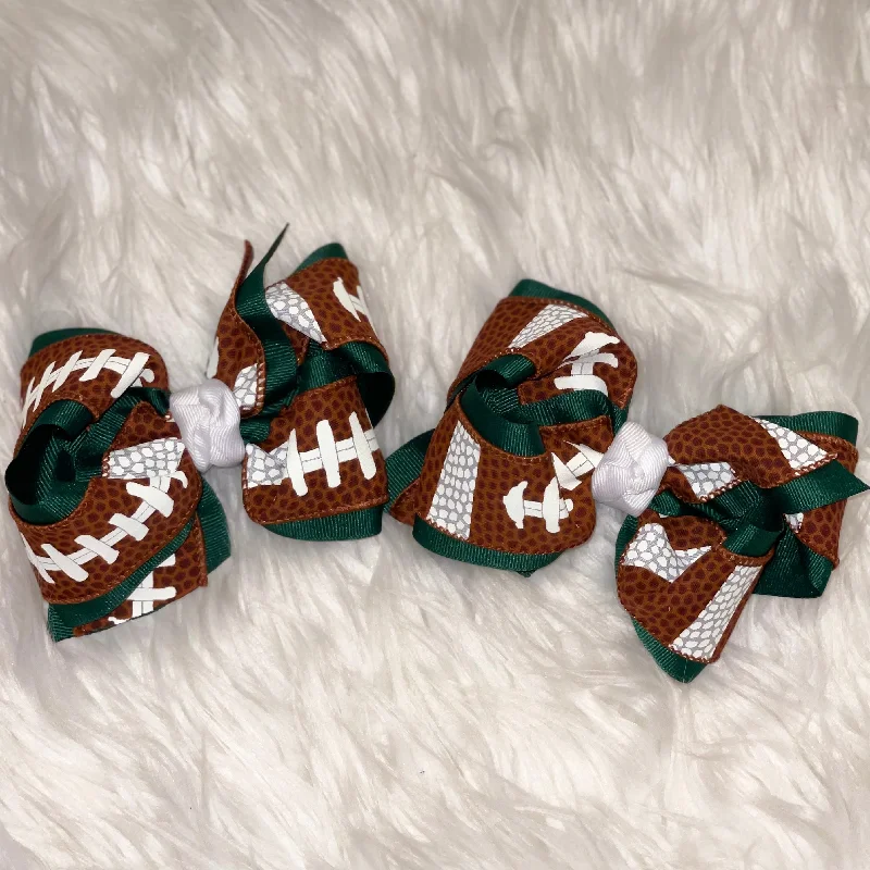 knit dressFootball Bow Clip