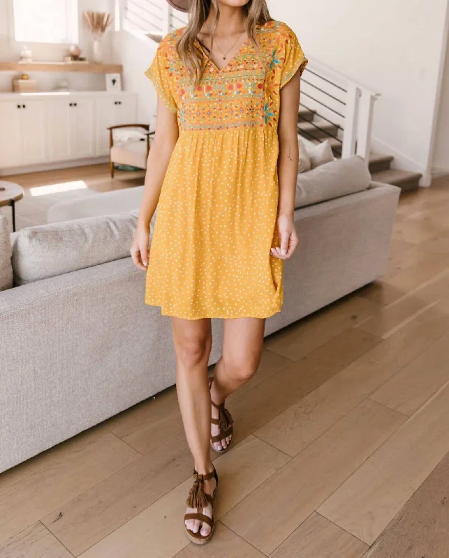 wrap-around dressBright As The Sun Dress In Yellow