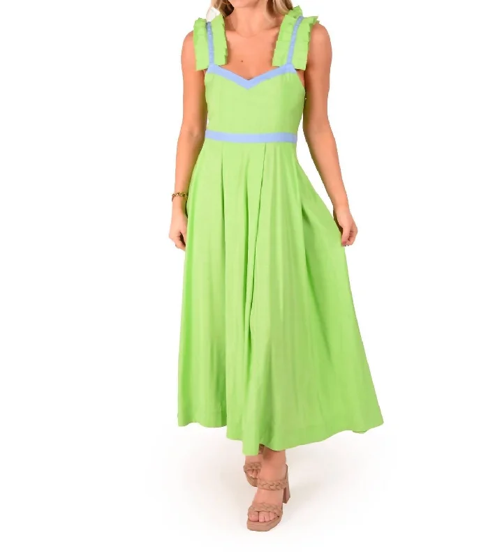 luxury dressEmpire Maxi Dress In Garden Green