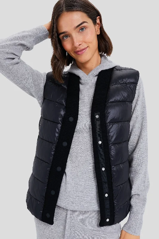 windproof jacketBlack Colwyn Combo Boxy Gilet