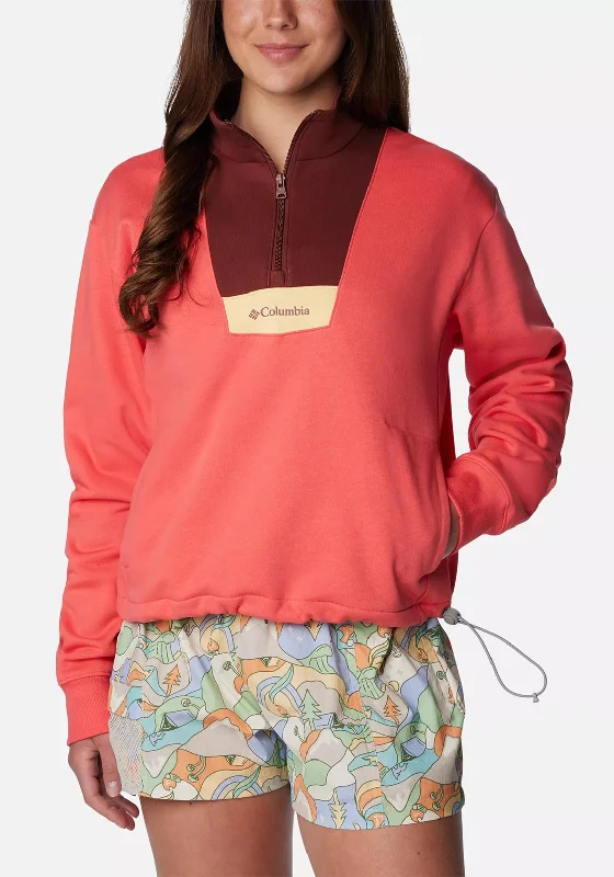 premium zip-up hoodieColumbia Womens Lodge™ Half Zip Fleece, Juicy Spice