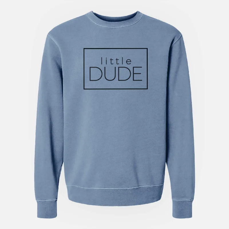 fitted workout sweatshirtLittle Dude Boxed - Unisex Pigment Dyed Crew Sweatshirt